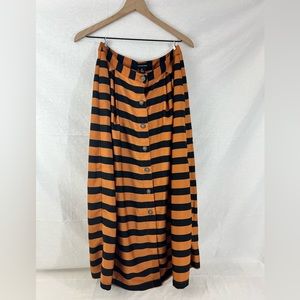 Hardly worn striped long skirt